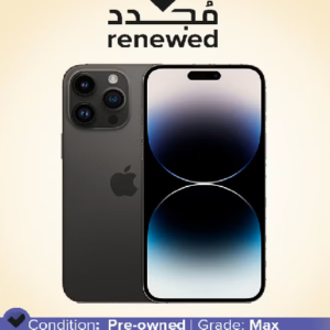Renewed - iPhone 14 Pro 1TB Space Black 5G With FaceTime - International Version