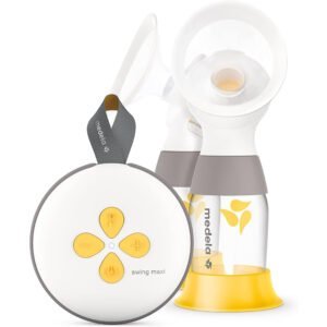Medela Swing Maxi Double Electric Breast Pump – USB-Chargeable, More Milk in Less Time, Featuring PersonalFit Flex shields and Medela 2-Phase Expression Technology