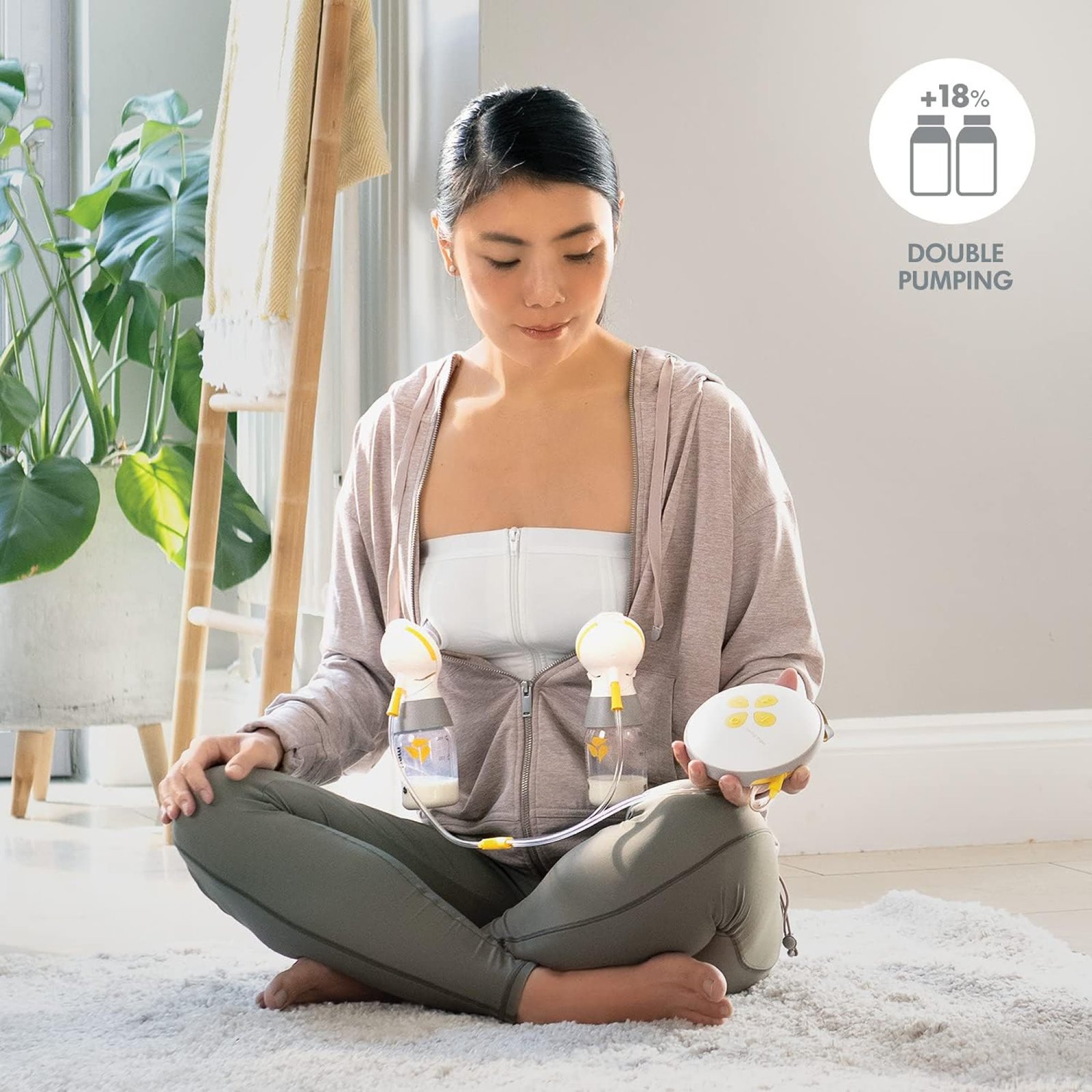 Medela Swing Maxi Double Electric Breast Pump – USB-Chargeable, More Milk in Less Time, Featuring PersonalFit Flex shields and Medela 2-Phase Expression Technology