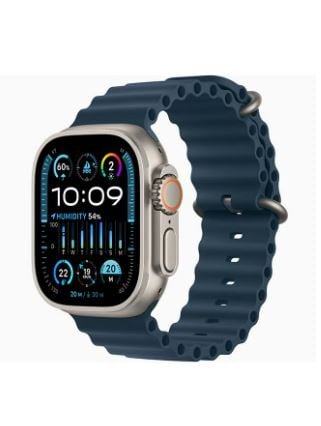 Watch Ultra 2 GPS + Cellular, 49mm Titanium Case With Blue Ocean Band
