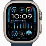 Watch Ultra 2 GPS + Cellular, 49mm Titanium Case With Blue Ocean Band