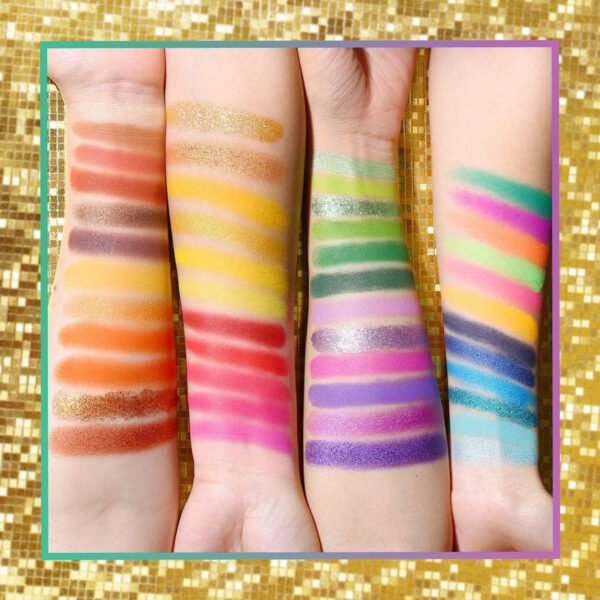 Ucanbe exotic flavors neon eyeshadow makeup palette – 48 colorful high pigmented – rainbow matte shimmer glitter eye shadow