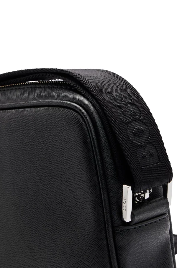 BOSS REPORTER BAG WITH SIGNATURE STRIPE AND LOGO DETAIL