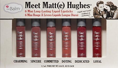 Meet Matt(E) Hughes Set Of 6 Mini Long-Lasting Liquid Lipsticks, 0.04 Ounce (Pack Of 6)