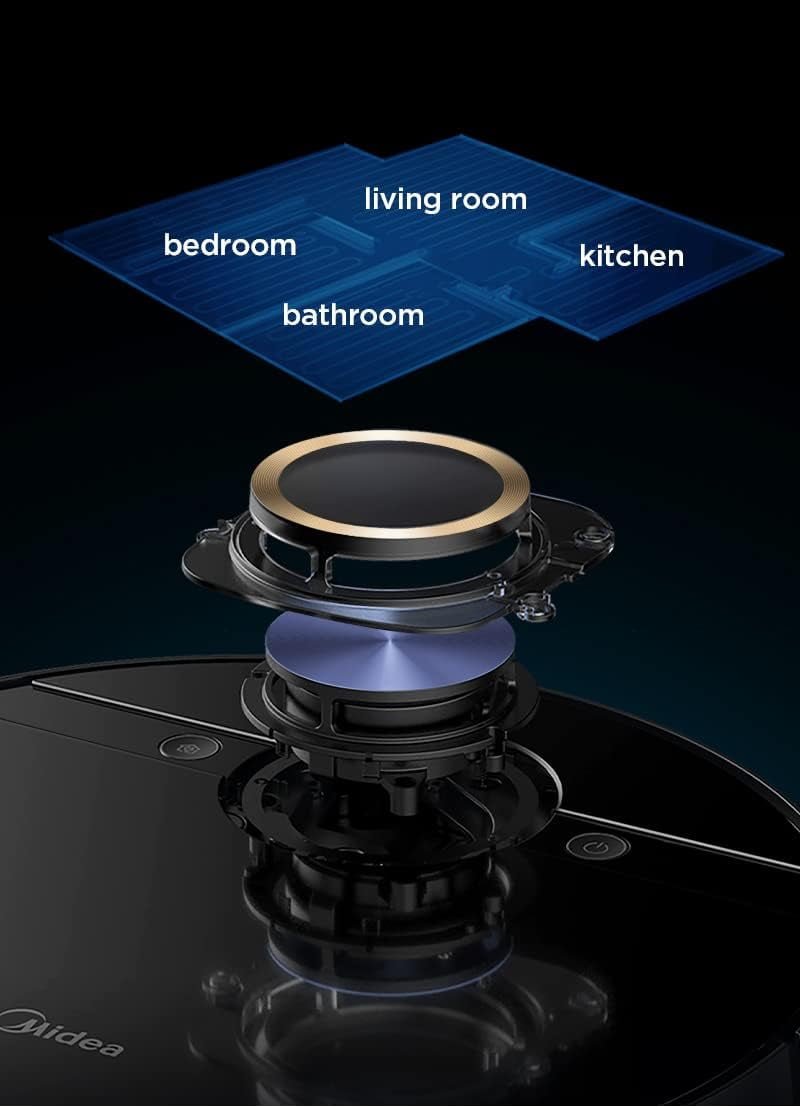 Midea M7 Pro Robot Vacuum cleaner, 4000Pa Strong Suction with BLDC motor, 150 Min Run Time, Wet Mopping