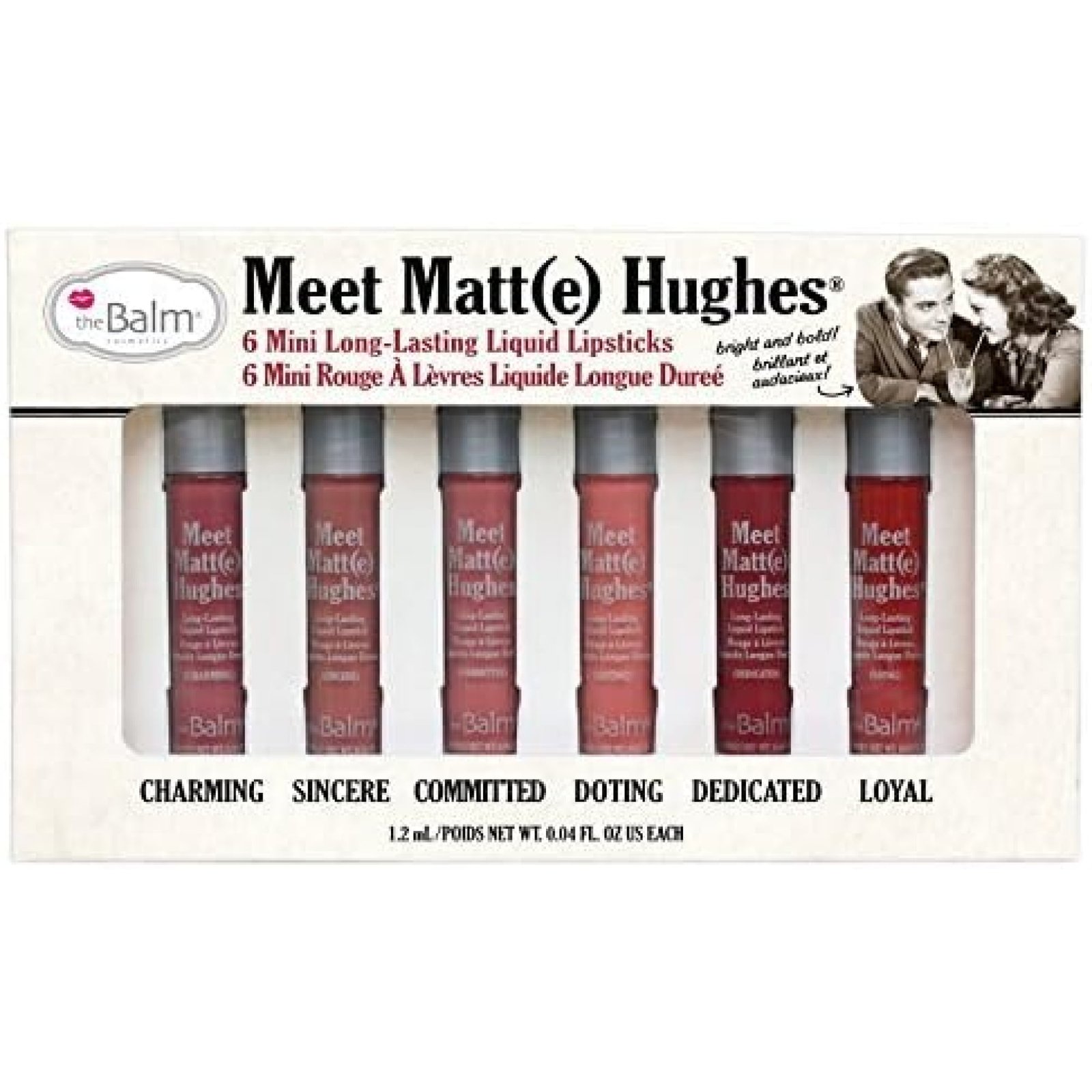 Meet Matt(E) Hughes Set Of 6 Mini Long-Lasting Liquid Lipsticks, 0.04 Ounce (Pack Of 6)