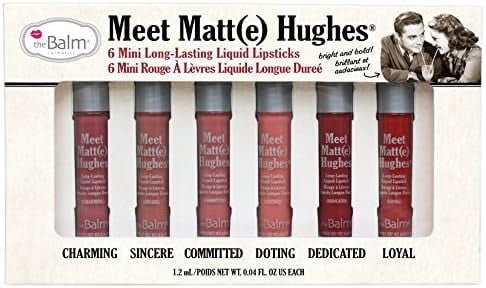 Meet Matt(E) Hughes Set Of 6 Mini Long-Lasting Liquid Lipsticks, 0.04 Ounce (Pack Of 6)