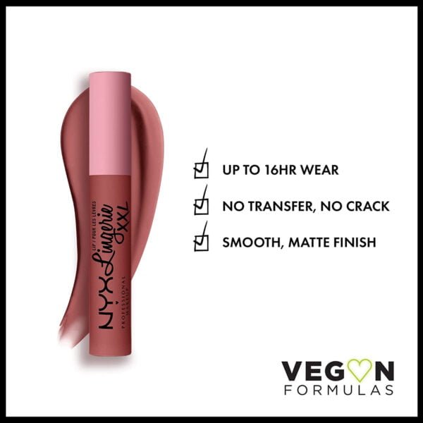 NYX Professional Makeup Lip Lingerie Xxl Matte Liquid Lipstick Strip’D Down 05
