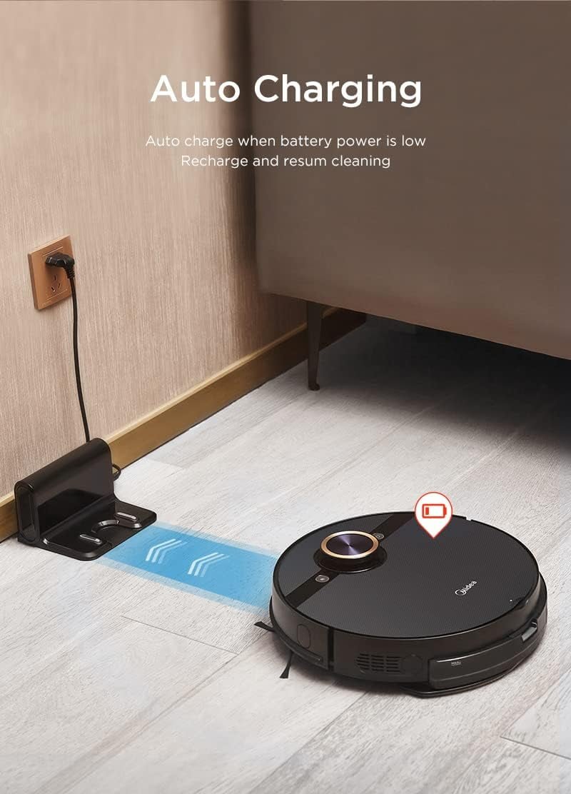 Midea M7 Pro Robot Vacuum cleaner, 4000Pa Strong Suction with BLDC motor, 150 Min Run Time, Wet Mopping