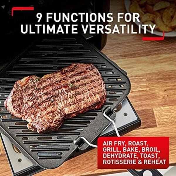 Tefal 9 in 1 Easy Fry Oven and Grill, 2050 Watts, Black.