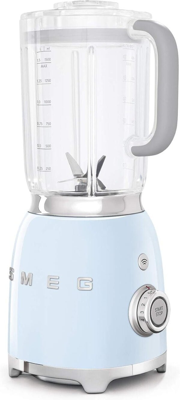 Smeg, 50’S Retro Style Aesthetic Blender, Pastel Blue, 1.5 Liters.