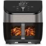 Instant Vortex 5.7L, 1700W Digital Air Fryer Single ClearCook Drawer and 6 Smart Programmes – Air Fry, Bake, Roast, Grill, Dehydrate, Reheat, Large Capacity with OdourErase Black, 2 Years Warranty