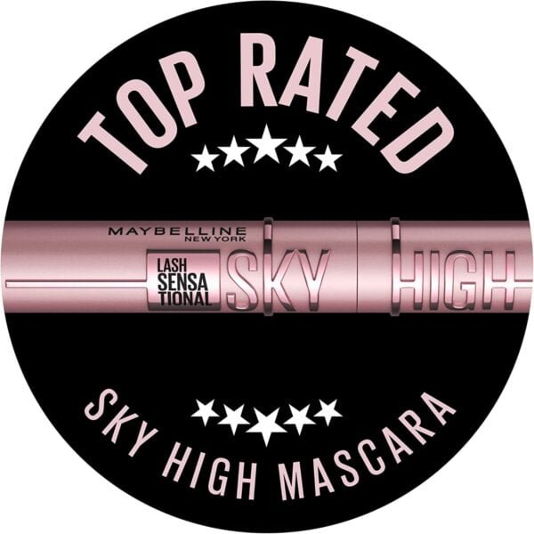 Maybelline Lash Sensational Sky High Mascara, Volumising & Lengthening Mascara, Washable 7.2 ml, Shade: 01, Black, 7.2 ml
