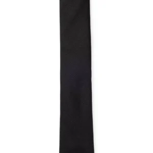 BOSS ITALIAN-MADE TIE IN PURE-SILK JACQUARD BLACK